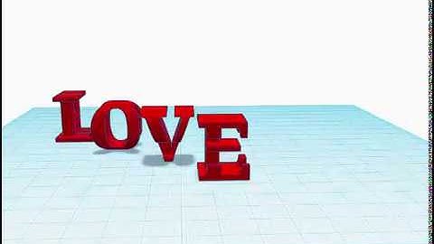 Double-Word Optical Illusion in Tinkercad