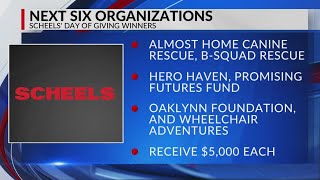 Scheels announces Day of Giving winners
