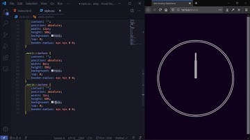 HTML+CSS+JAVASCRIPT, MEMBUAT JAM ANALOG SEDERHANA