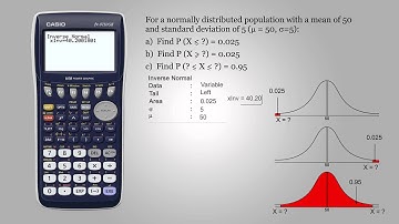 L4 - Inverse for normal distribution - Casio fx-9750GII