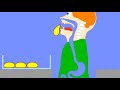 【Algodoo】Eat pudding.　プリンを食べる人