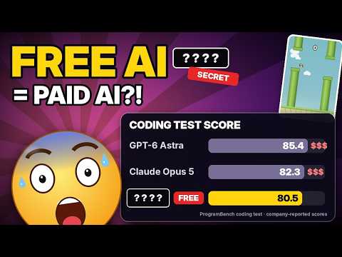 FREE AI Built a Whole Game From ONE Line 🤯 (OpenCode Setup on Windows)