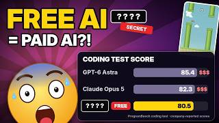 FREE AI Built a Whole Game From ONE Line 🤯 (OpenCode Setup on Windows)