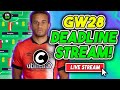 FPL Gameweek 28 DEADLINE STREAM | Fantasy Premier League 2023/24