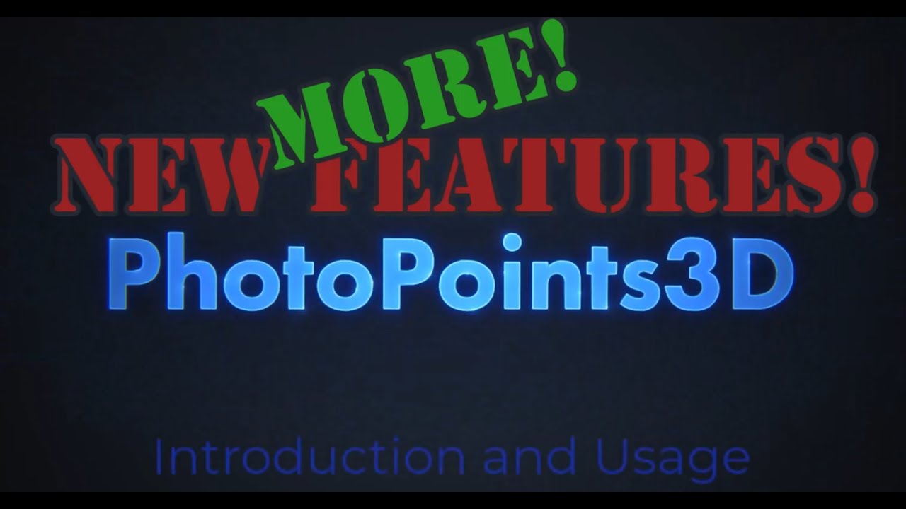 Photopoint Example PhotoPoints3d Instructions and More New Features - YouTube