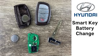 How To Change A Hyundai Remote Fob Smart Key Battery Sonata Elantra Ioniq DIY Replace Tutorial