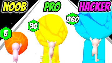 NOOB vs PRO vs HACKER - Color Ball Run 3D