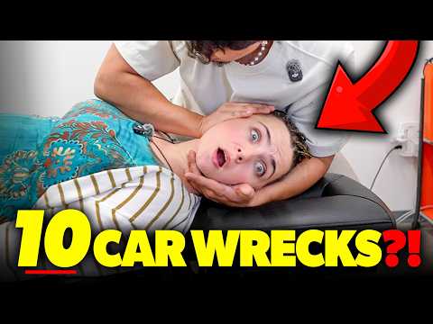 10 CAR WRECKS & THE *MOST COMPRESSED* SPINE EVER ⁉️😭 | Asmr Chiropractic Back & Neck | Dr Tubio