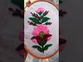 How to do ambroidar flower.🌹🍁🌺#shorts #embroiderylover #hater kaj #flower embroidery