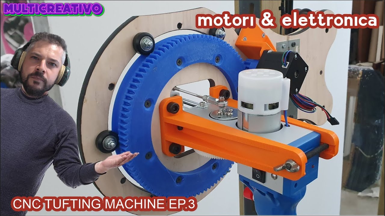 Tufting rug cnc ep.3 - motori e elettronica - YouTube