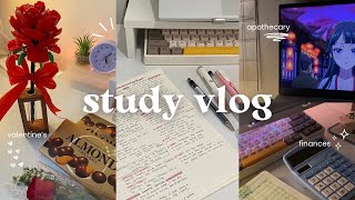 study vlog | cozy studying, productive days, cooking, note-taking, get productive with me!