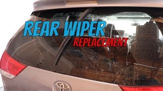 Toyota Sienna Rear Wiper Blade Change Replacement