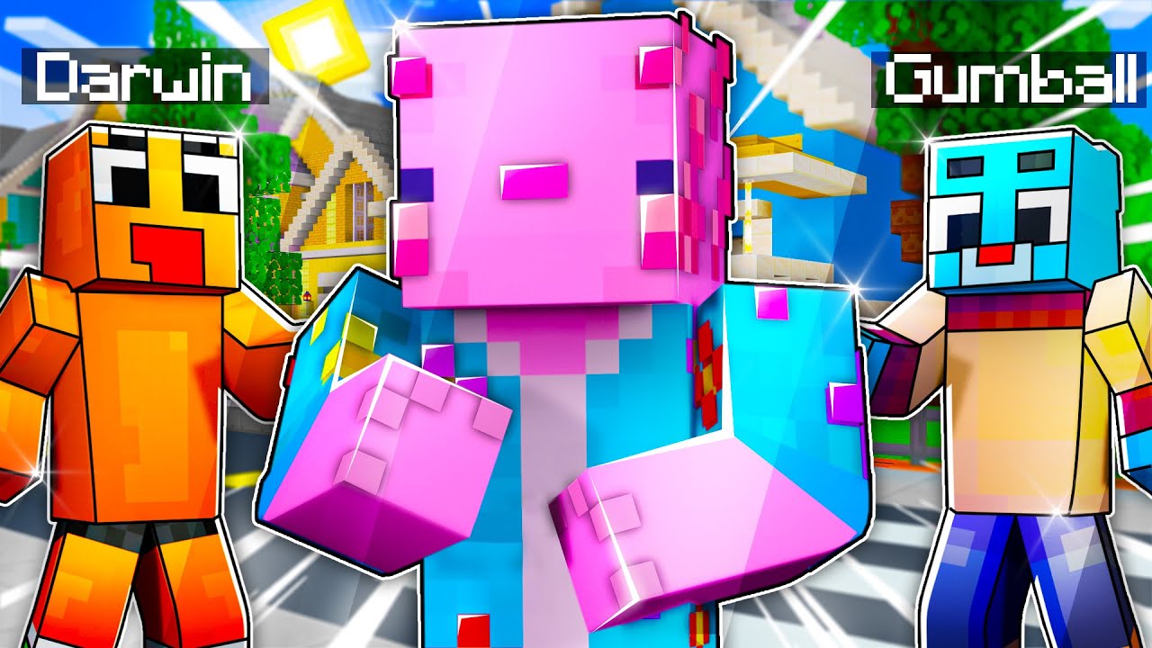 O Zi Din Viata Lui GUMBALL Si A Lui DARWIN In Minecraft ! 24H - YouTube