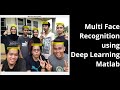Multiface Recognition using Deep Learning - Matlab