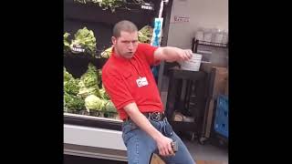 Schnucks Worker Johnathan Heinle’s Michael Jackson Moonwalking Moves Caught On Camera Again.