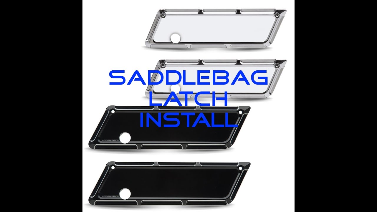 Arlen Ness Beveled Saddlebag Latch Cover Chrome Harley