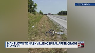 Bicyclist flown to hospital after Elkton KY crash