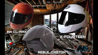 Rebuild Custom Helmet Ink Cl-Max Custom Shoei X-Fourteen Ii Rebuild Custom Helmet In Stop Motion