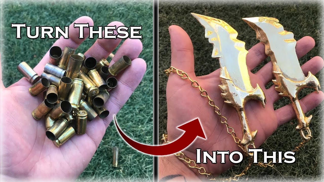 Bullets To Blades - Casting Double Mini Blades Of Chaos (God Of War) - YouTube
