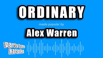 Thumbnail of Alex Warren - Ordinary (Karaoke Version)