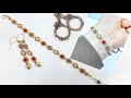 Zarif Kristal Set Yapımı //Bileklik & Küpe.  Crystal Bead Jewelry Making Tutorials for Beginners.