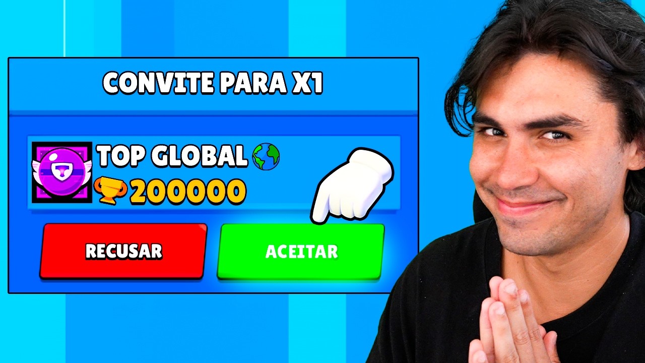 DESAFIEI O TOP 1 PRO 1V1 NO BRAWL STARS