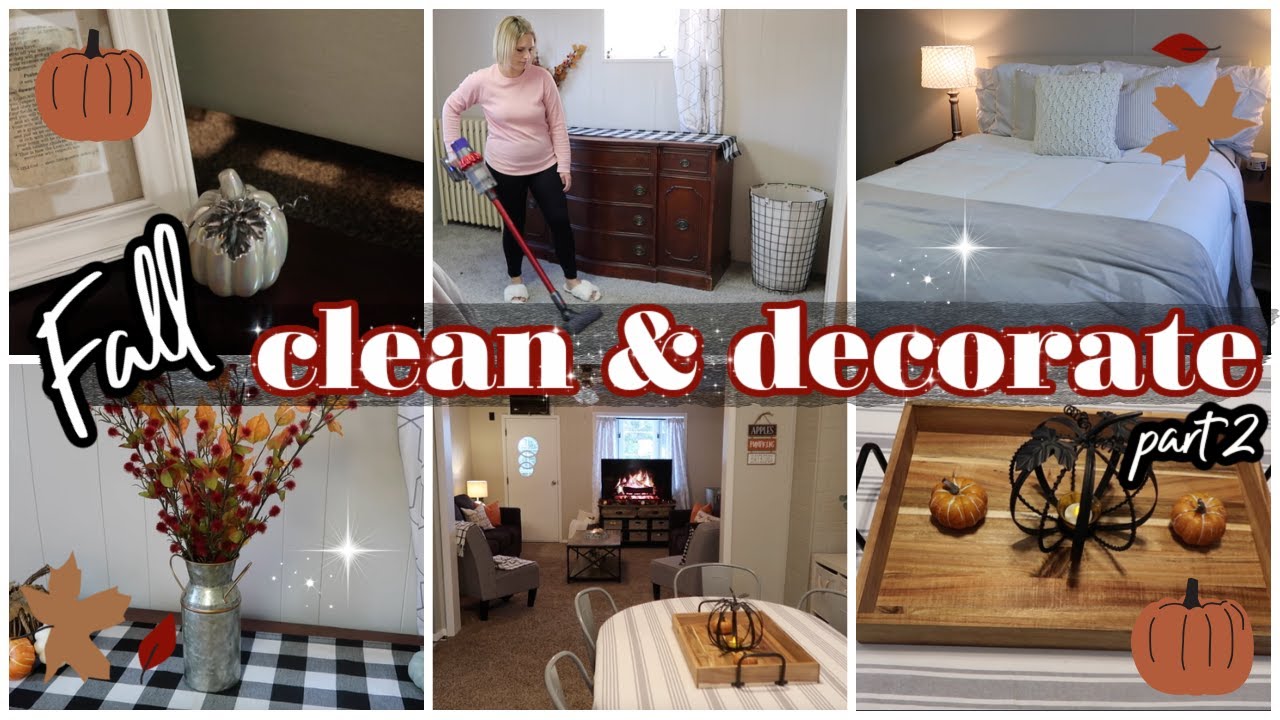 FALL CLEAN & DECORATE PART 2 | FALL DECOR | CLEANING MOTIVATION