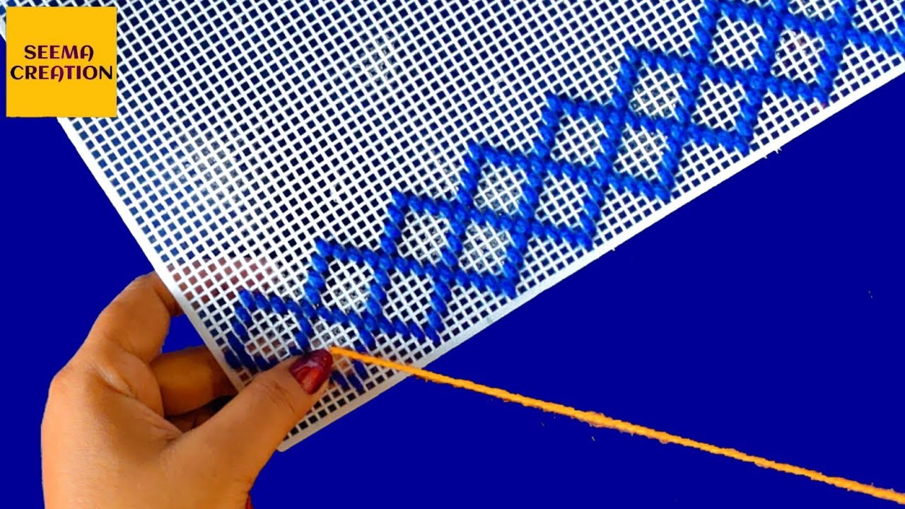 VERY SIMPLE PLASTIC CANVAS DESIGN || डिजाइन जो हर कोई आसानी से बना सकता है | 👌👌😱🙀😱