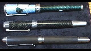 Carbon fiber pens - Grayson Tighe Carbon Fiber and Tibaldi Bentley Supersports