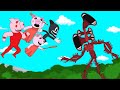 Family Piggy and Cartoon Cat VS Siren Head Update part 2  - Roblox Piggy Animation - GV Studio