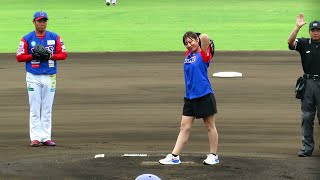 2024519　白戸ゆめの　始球式　Bcl埼玉武蔵Nack5プレゼンツ