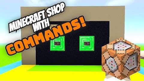 How to Make Command Block Shop in Minecraft Bedrock! 1.19
