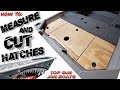 Measure and cut casting deck hatches in jon boat build