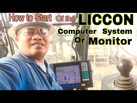 How to start of the LICCON Computer System or Monitor,Liebherr ltm1100-5.2