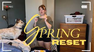 A Realistic Productive Day | Spring Reset, Closet Cleanout &amp; Phoebe Time