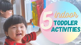 5 INDOOR TODDLER ACTIVITIES ON A LAZY DAY | Cheap and easy DIY at home | Phuong Mehmeh