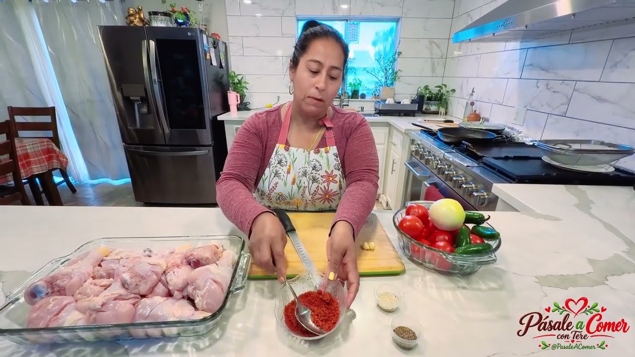 PIERNAS DE POLLO A LA MEXICANA Jugositas Y con Mucho Sabor Receta Casera