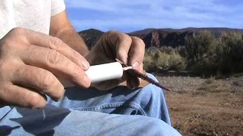 How to Flint Knap Australian Mookaite Arrowhead #2