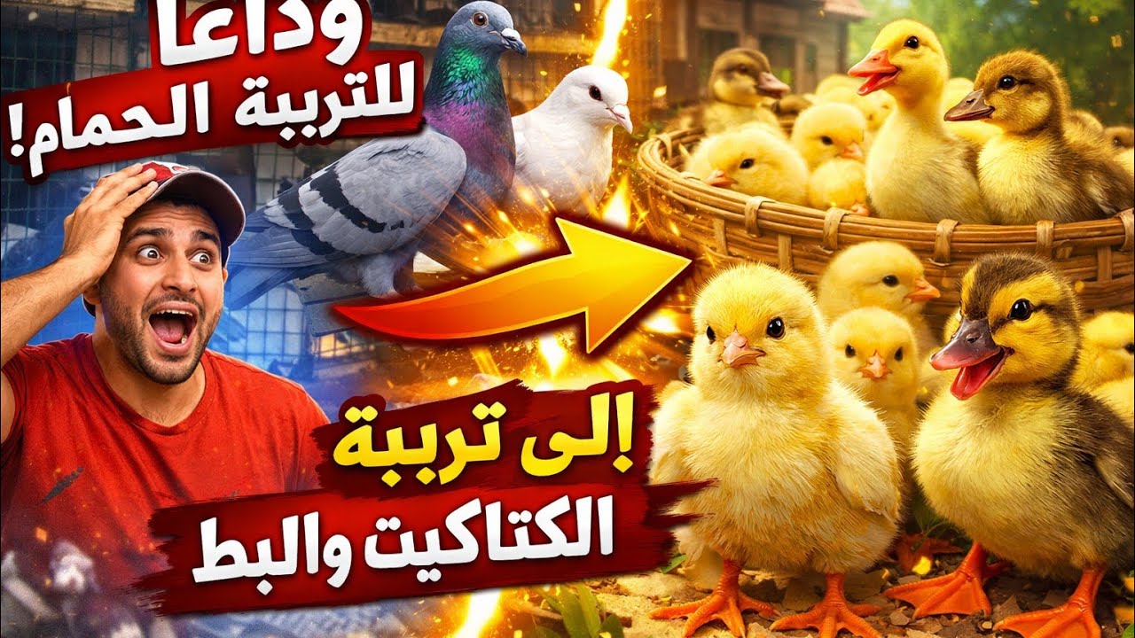 انقلاب خطير: لماذا تركت تربية الحمام وبدأت مشروع الكتاكيت والبط؟ طريقة صناعة بطارية للكتاكيت🐥🐦➡️