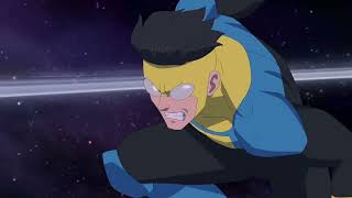 Mark punches Thragg. Invincible Season 4 Episode 7