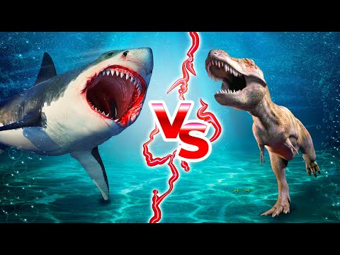 What If Megalodon and T-Rex Met One-on-One