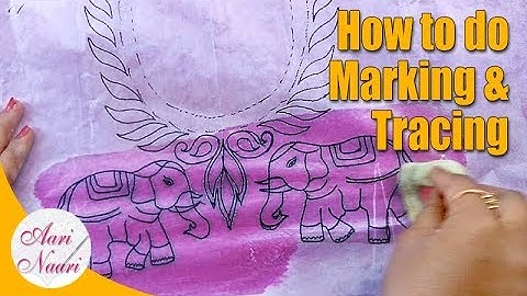 How to do marking & tracing for aari work | marking & tracing of blouse