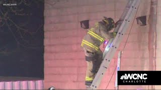 Crews put out fire in Charlotte's University area