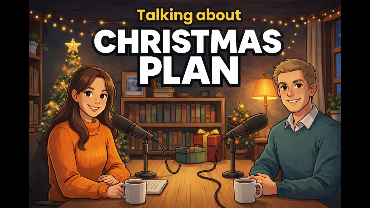 Talking About Christmas Plans in English 🎄  Slow & Easy Conversation for Beginners