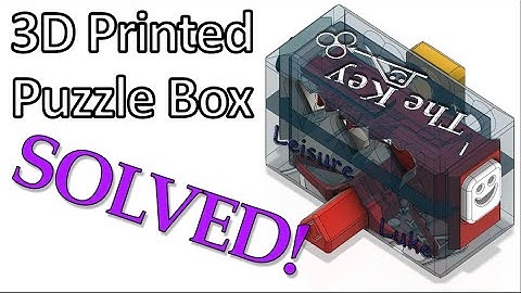3D Printed Puzzle Box SOLVED!! "The Key" by Leisure Luke + Assembly & SNEEK PEEKS!