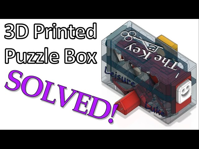 3D Printed Puzzle Box SOLVED!! 