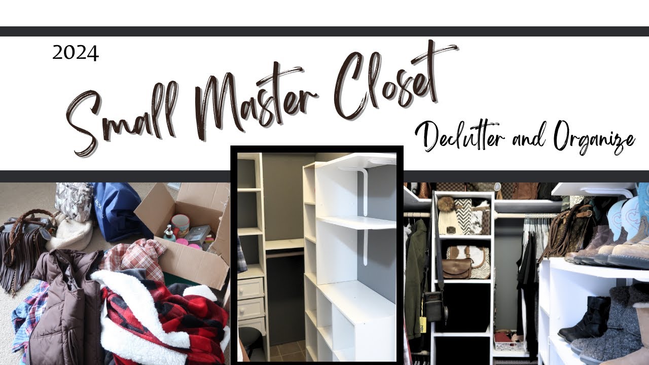 Small Master Closet Declutter & How I Organize It To Utilize The Entire ...