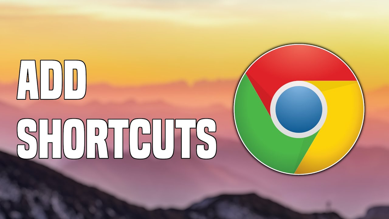 How To Add Shortcuts On Google Chrome Tutorial YouTube