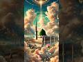 Easy Madina in moonlight ☁️🌙 painting for beginners #art #art shorts #shorts