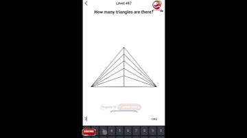 EASY GAME LEVEL 487 How Many Triangles Are There ❓